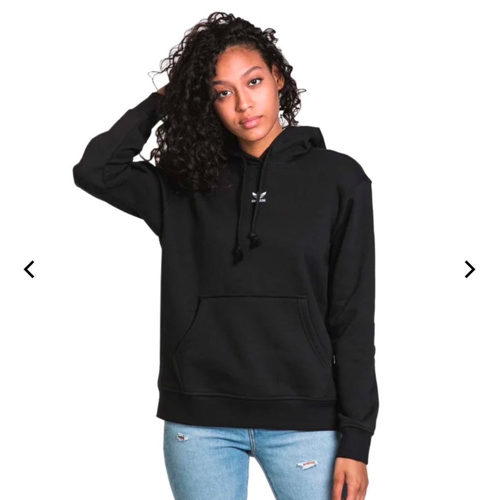 Adidas Women's Adicolor Essentials Fleece Hoodie Sweatshirt Black